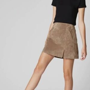 Blank NYC Taupe Suede Skirt